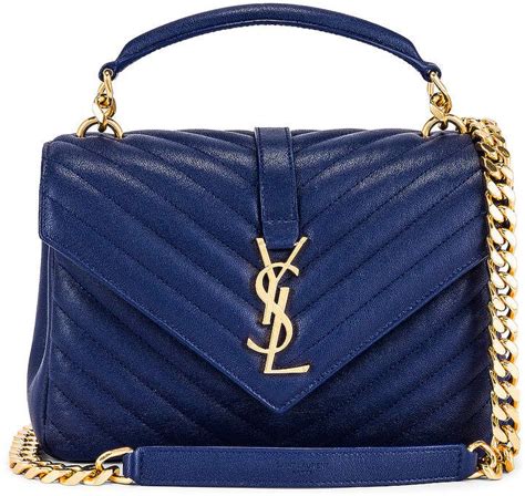 blue ysl handbag